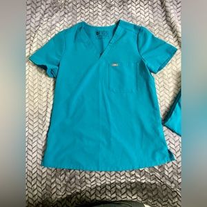 Figs Teal Scrub Set - size small